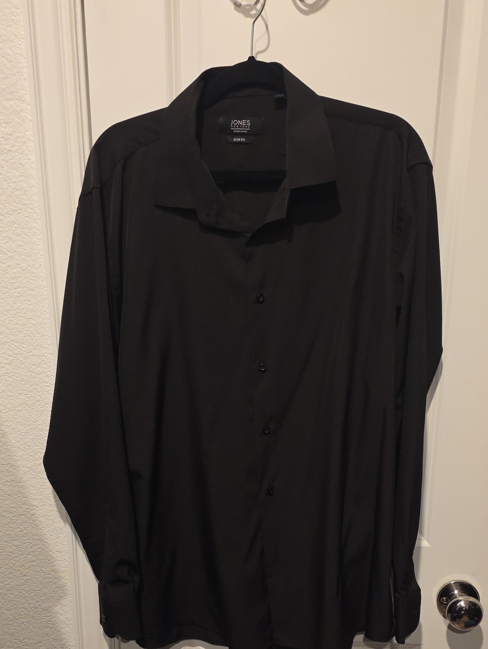 Jones New York Men’s Black Long-Sleeve Dress Shirt